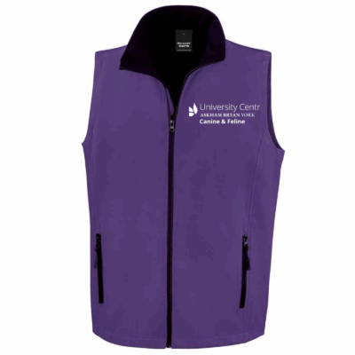 University Centre Askham Bryan York- Canine& Feline- Soft Shell Bodywarmer
